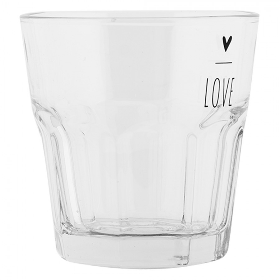 Sklenička se srdíčkem Lovely Day - Ø 8*8 cm / 200 ml Clayre & Eef Sklenička se srdíčkem Lovely Day - Ø 8*8 cm / 200 ml Clayre & Eef