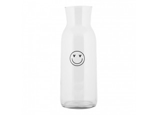 Skleněná karafa se smajlíkem Heart & Smile - Ø 9*25 cm / 1000 ml