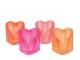 4ks růžový mix skleněný svícen srdce Love Hearts - 7*8 cm daan kromhout