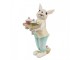 Dekorace králíček nesoucí muffiny - 11*6*16 cm Clayre & Eef