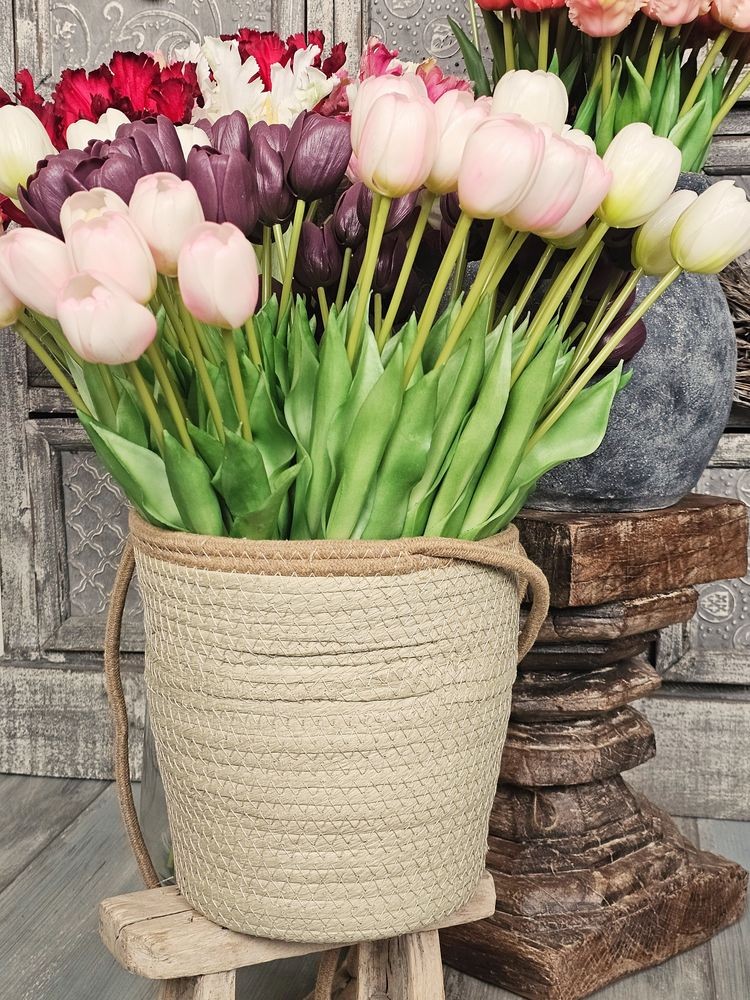 Závěsný košík květináč z mořské trávy Laos Pistacio - Ø 23*22/80 cm daan kromhout Závěsný košík květináč z mořské trávy Laos Pistacio - Ø 23*22/80 cm daan kromhout
