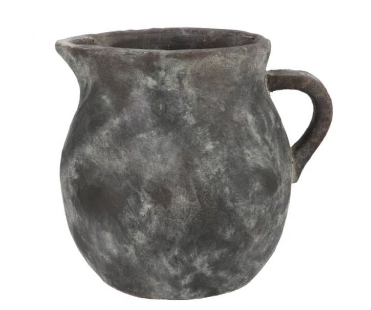 Šedý kameninový džbán Gamla - 27*23*24 cm daan kromhout