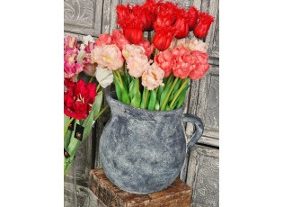 Šedý rustikální džbán Gamla - 27*23*24 cm