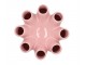 Růžová keramická váza Luna Tube Pink - Ø 24*24 cm daan kromhout