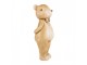 Hnědá dekorace medvídek s mašlí - 7*7*18 cm Clayre & Eef