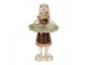 Dekorace figurka zajíc s podnosem a zlatou patinou - 15*15*29 cm Clayre & Eef