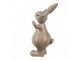 Dekorace hnědý králík s vajíčkem - 5*4*11 cm Clayre & Eef