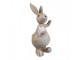 Dekorace hnědý králík s vajíčkem - 5*4*11 cm Clayre & Eef
