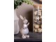 Dekorace hnědý králík s vajíčkem - 5*4*11 cm Clayre & Eef