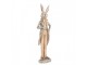 Dekorace králíček s kabátkem M - 7*5*24 cm Clayre & Eef