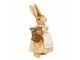 Dekorace králičí děvče držící mrkve - 7*6*13 cm Clayre & Eef
