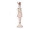 Dekorace figurka králičí žena v růžovém - 9*9*35 cm Clayre & Eef