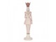 Dekorace figurka králičí žena v růžovém obleku - 11*11*44 cm Clayre & Eef