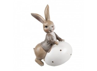 Velikonoční dekorace králík s vajíčkem - 11*7*17 cm
