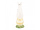 Dekorace králík s tulipány sedící na vajíčku - 7*7*19 cm Clayre & Eef