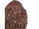 Dekorace čokoládové vejce s květy Egg na podstavci - Ø 11*17 cm Clayre & Eef
