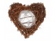 Hnědý květináč srdce z kořenů Root Wood - 40*10 cm daan kromhout