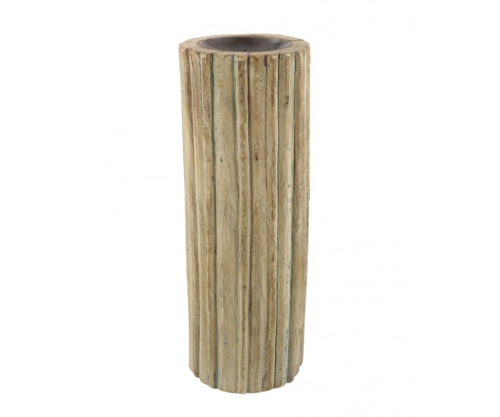 Dřevěný válcový svícen Grimaud Unit XL - 17*46 cm Chic Antique