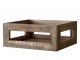 Dekorační dřevěný box s uchy Grimaud Unit - 35*35*15 cm Chic Antique