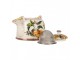 Porcelánová konvička s citróny a se sítkem - 18*14*12 cm / 800 ml Clayre & Eef