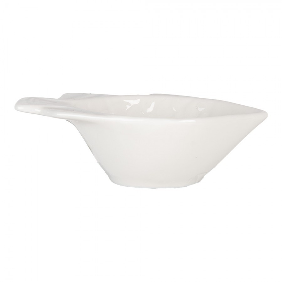 Malá bílá mistička ve tvaru rybky Fish Bowl S - 9*6*3 cm / 25 ml Clayre & Eef Malá bílá mistička ve tvaru rybky Fish Bowl S - 9*6*3 cm / 25 ml Clayre & Eef