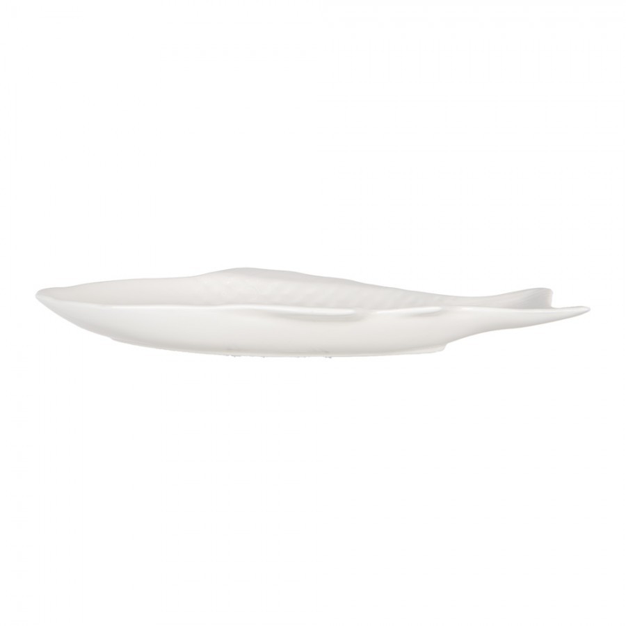 Bílá miska / talíř ve tvaru ryby Fish Bowl XS - 27*14*3 cm / 125 ml Clayre & Eef Bílá miska / talíř ve tvaru ryby Fish Bowl XS - 27*14*3 cm / 125 ml Clayre & Eef