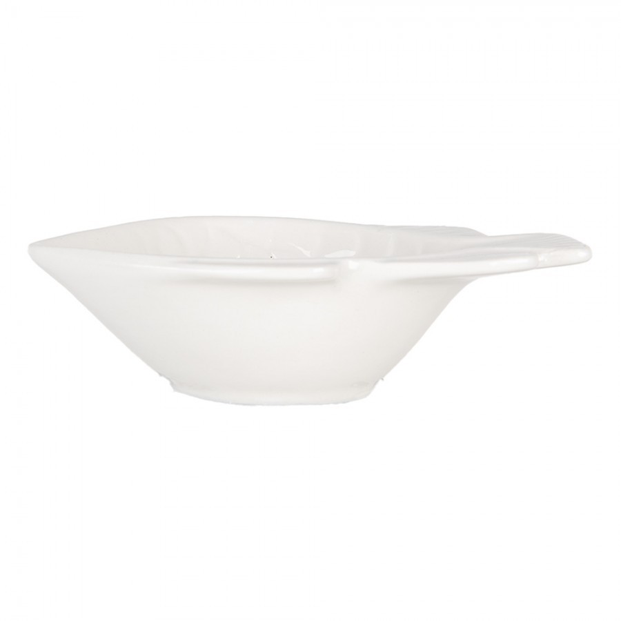 Malá bílá mistička ve tvaru rybky Fish Bowl M - 12*8*4 cm / 50 ml Clayre & Eef Malá bílá mistička ve tvaru rybky Fish Bowl M - 12*8*4 cm / 50 ml Clayre & Eef