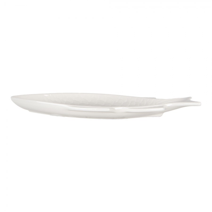 Bílá miska / talíř ve tvaru ryby Fish Bowl S - 24*11*2 cm / 100 ml Clayre & Eef Bílá miska / talíř ve tvaru ryby Fish Bowl S - 24*11*2 cm / 100 ml Clayre & Eef