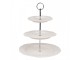Elegantní 3-patrový porcelánový etažér - Ø 26*31 cm Clayre & Eef