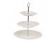 Elegantní 3-patrový porcelánový etažér - Ø 26*31 cm Clayre & Eef