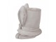 Šedý antik cementový květináč králičí uši s kloboukem L - 20*20*25 cm Clayre & Eef