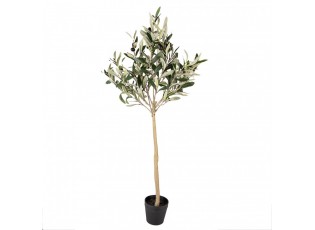 Dekorace umělý stromek olivovník s olivami Olea Tree - 20*20*90 cm