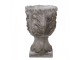 Šedý antik cementový rustikální květináč - Ø 16*24 cm Clayre & Eef