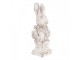 Bílá antik cementová busta králík - 11*8*24 cm Clayre & Eef
