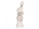 Bílá antik cementová busta králík - 11*8*24 cm Clayre & Eef