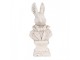 Bílá antik cementová busta králík - 11*8*24 cm Clayre & Eef