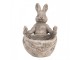 Dekorace cementový květináč králík se šátkem - 20*24*31 cm Clayre & Eef