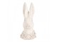 Béžová antik cementová busta králík - 11*11*24 cm Clayre & Eef