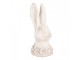 Béžová antik cementová busta králík - 11*11*24 cm Clayre & Eef
