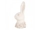 Béžová antik cementová busta králík - 11*11*24 cm Clayre & Eef