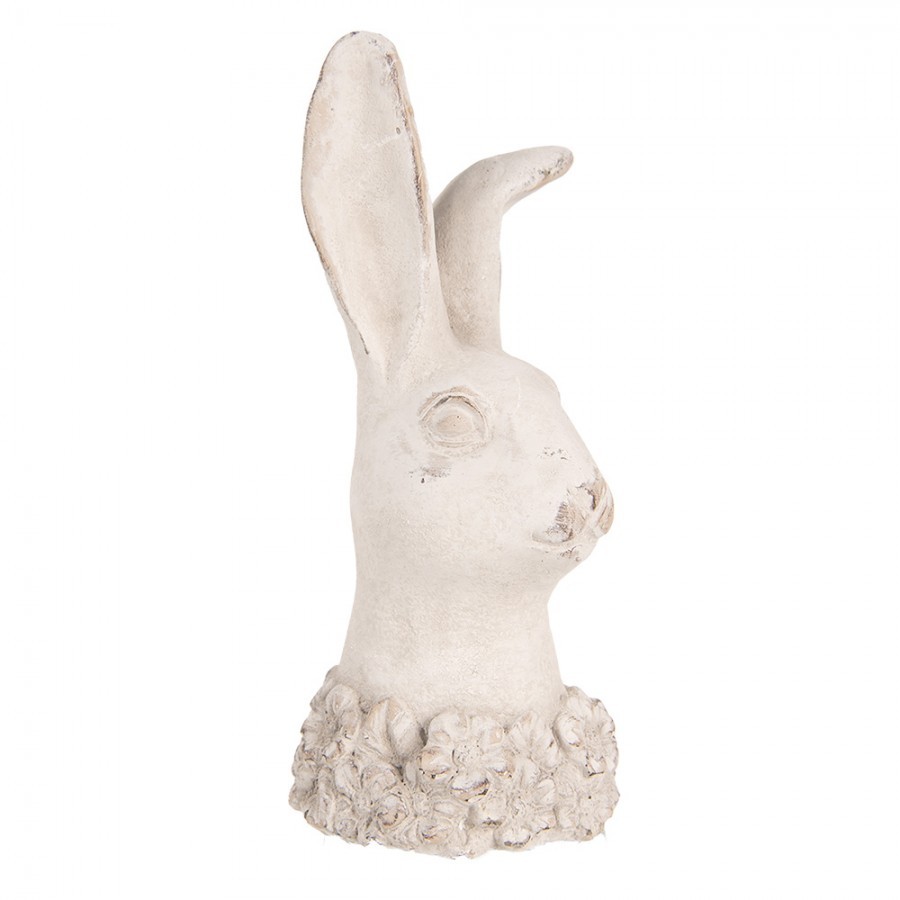 Béžová antik cementová busta králík - 12*10*24 cm Clayre & Eef Béžová antik cementová busta králík - 12*10*24 cm Clayre & Eef
