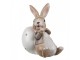 Velikonoční dekorace králík s vajíčkem - 6*4*8 cm Clayre & Eef