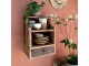 Hnědá antik nástěnná dřevěná polička Grimaud Unit - 30*23*43 cm Chic Antique