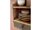 Hnědá antik nástěnná dřevěná polička Grimaud Unit - 30*23*43 cm Chic Antique