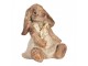 Dekorace králíček v šatičkách a mašlí - 16*14*18 cm Clayre & Eef