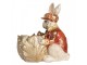 Dekorace figurka králík s květináčkem a konvičkou - 28*18*30 cm Clayre & Eef