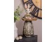 Dekorace figurka králík v zelených šatech s podnosem - 16*15*29 cm Clayre & Eef