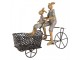 Dekorace králíci na kole s košíkem - 28*12*23 cm Clayre & Eef