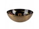 Černo-zlatý kovový svícen s růžovými květy Flowers Gold - Ø 17*6 cm Clayre & Eef