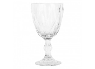 Transparentní sklenička na víno Diamond - Ø 9*17 cm / 250 ml